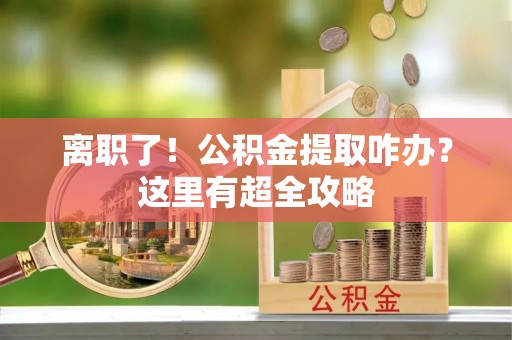 海口离职了！公积金提取咋办？这里有超全攻略