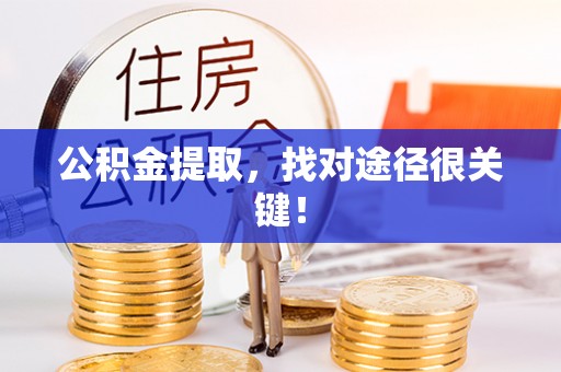 海口公积金提取，找对途径很关键！