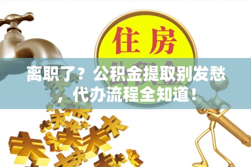 海口离职了？公积金提取别发愁，代办流程全知道！