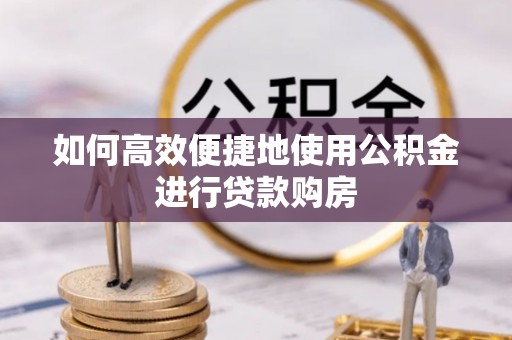 海口如何高效便捷地使用公积金进行贷款购房
